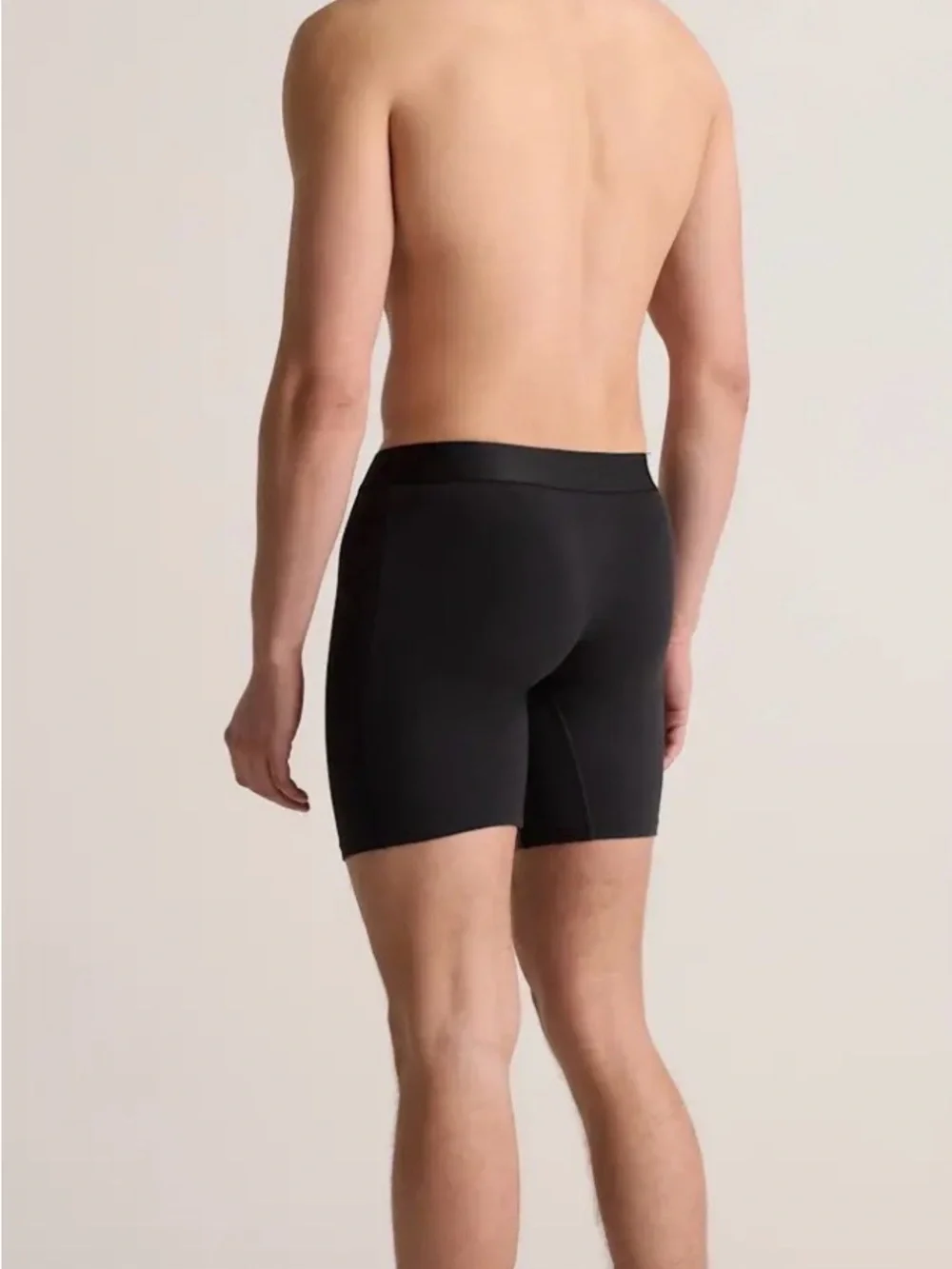 Quince organic cotton men’s briefs  Black 4” leg length 0298